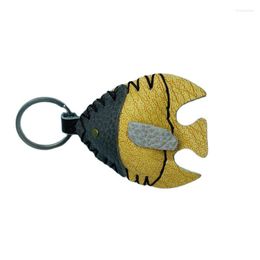 Keychains Color Creative Creative Couir à la main Clinwishfish Keychain Gift Caders Goldfishfish Sackepack Pendant Gift Giving Miri22