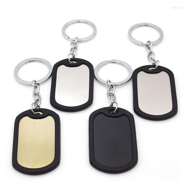 Llaveros Llavero retro Etiqueta de perro militar Colgante Llavero Moda para mujeres Hombres Llavero de coche Bolsa Charm Llavero Accesorios de joyería Regalo Fre