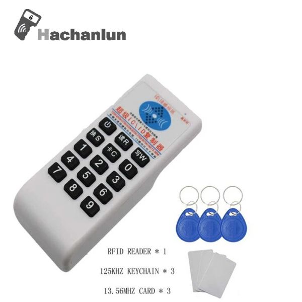 Keychains RFID Reader Writer Smart Chip Cloner Handheld 125kHz13.56MHz Copier Access Control de control Duplicador de etiqueta Programador de etiqueta