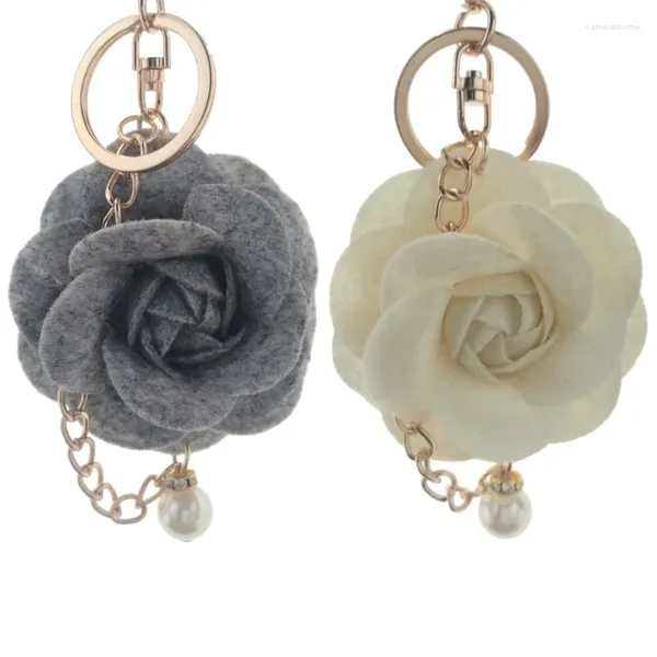 Keychains Rose Keychain Phone Chains Sac Pendant Pendants Sac à dos Sweet Handbag Accessoires Gift For Women Girls