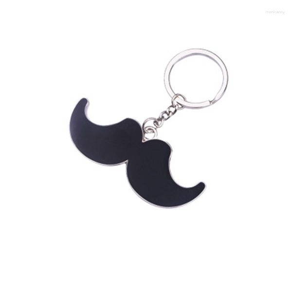 Porte-clés vente Creative métal noir dégoulinant barbe forme porte-clés voiture pendentif vente directe d'usine