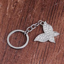 Keychains simples de metal mariposa metal colgante versátil personalizado