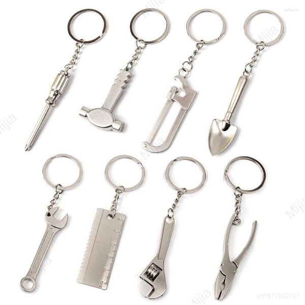 Keychains Simulation Mardware Tool Keychain Metal Spanner Sac de portefeuille Pendante Chaînes Keyfob Gift For Men Women Friend