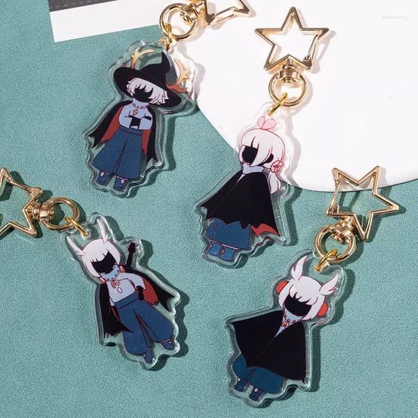 Porte-clés Sky Children of Light Anime KeyChain Teth Caleb Alef Daleth Hommes Porte-clés pour femmes Kawaii Figure Acrylique Porte-clés Pendentif Cadeau