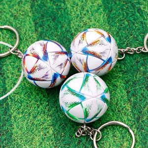 Keychains Football en caoutchouc doux Ring Pendante Chain Games Souvenir Souville en gros, Hommes et femmes