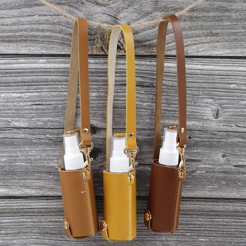 キーチェーンスプレーボトルポータブルケースキーチェーンホルダーハンドウォッシングコンテナ保護補充可能なサブボトリング装飾品旅行バッグ
