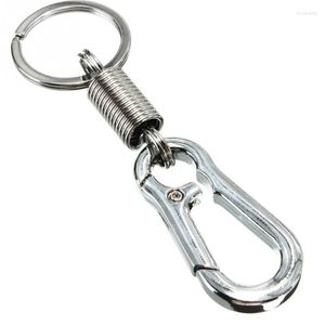 Keychains roestvrijstalen kalebas gespelde sleutelhanger Carabiner taille riem clip anti-lost hangende intrekbare sleutelhangerhoge hoge kwaliteit #07