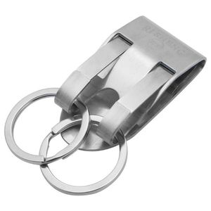 Keychains roestvrijstalen sleutelbeveiligingsclip op zware riem sleutel sleutelhanger A5KeyChains