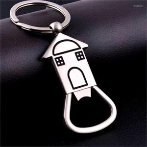 Porte-clés En Acier Inoxydable Matériel Bière Botter Ouvreur Maison Modèle Porte-clés Accessoire De Voiture Chaîne Cottage Brelok Villa Chaveiro Miri22