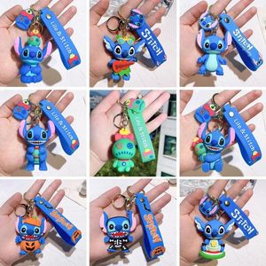 Sleutelhangers Stitch Keychian Anime Hanger Sleutelhanger Zoete Roze Engel Keychians Vrouwen Autosleutelring Meisje Verjaardagscadeau