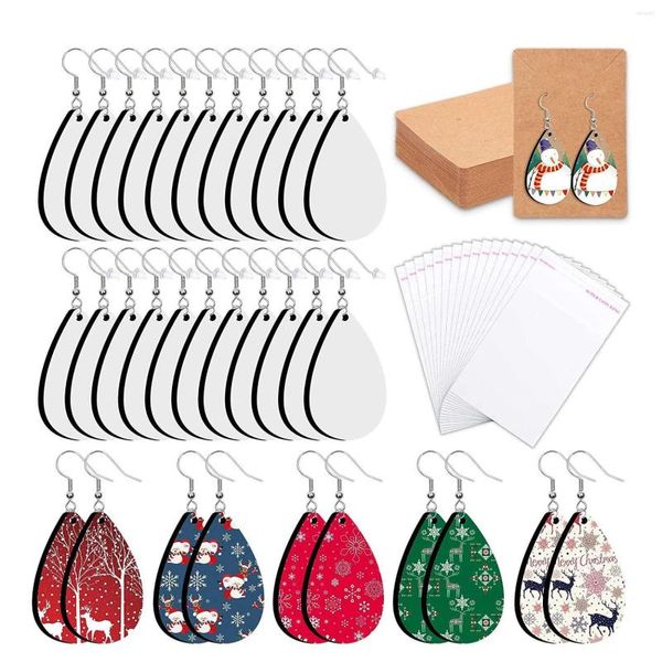 Porte-clés Sublimation boucles d'oreilles vierges avec crochets de boucle d'oreille anneaux de saut bouchons d'oreille porte-cartes sacs pour la fabrication de bijoux bricolage