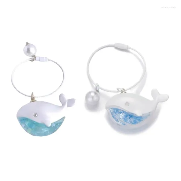 Porte-clés Summer Baleine Charme Porte-clés Mer Thème Poisson Esthétique Bijoux Voiture Porte-clés Unique Sac D'école Sac À Dos Drop