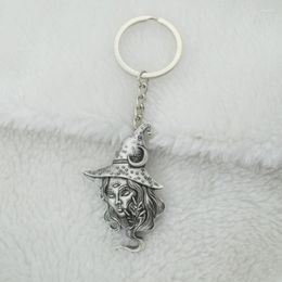 Porte-clés surnaturel magique lune sorcière porte-clés femmes sorcellerie bijoux cadeau d'anniversaire