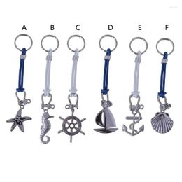 Keychains dulces frías flash de viento corto estilos oceánicos Hippocampus estrella estrella llave y2k nicho de bolsas retro accesorios