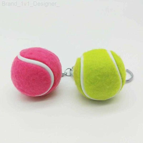 Keychains Ball Ball Key Cain Ranket Keychain - Lindo Sport Mini Corizante de autos Deportes y bolsas L230817