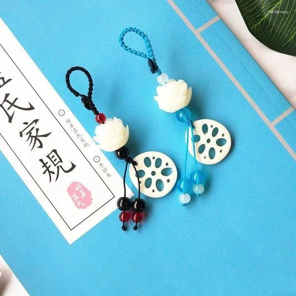 Porte-clés le grand maître indompté de la culture démoniaque Dao Zu Shi fleur de Lotus porte-clés sac pendentif Cosplay