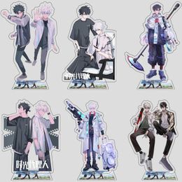 Sleutelhangers Tijd Agent Figuur Cosplay Acryl Stands Anime Cheng Xiaoshi Lu Guang Staande Model Plaat Fans Gift Collection Props