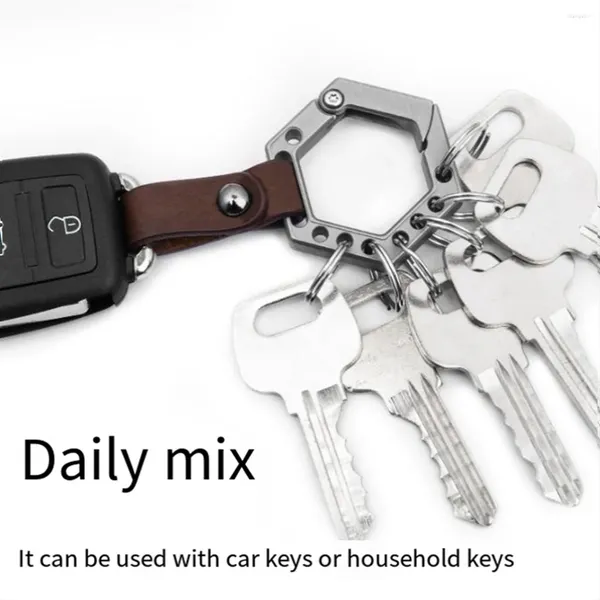 Porte-clés en alliage de titane, pendentif de voiture, Gadget de location public