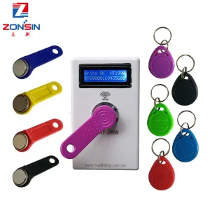 Keychains TMRF2RW Ibutton Programmer DS1990A Duplicator Copier 125KHz RFID Reader Recorder RW1990 Key Keet Copier RFID T5577 Keychain