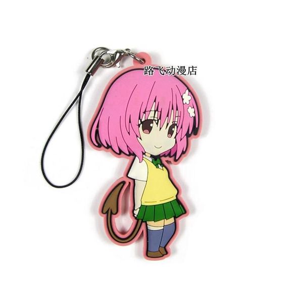 Porte-clés To Love Original japonais Anime Figure caoutchouc téléphone portable breloques porte-clés sangle E040299O