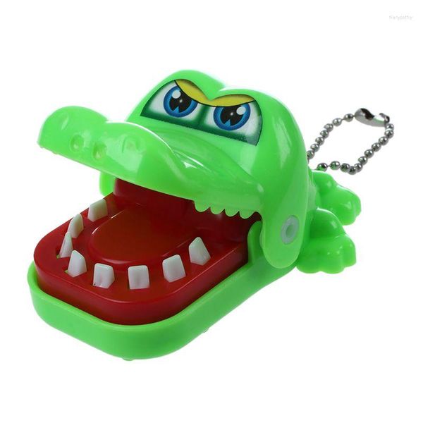 Porte-clés Jouet Crocodile Dentiste Morsure Avec Porte-clés Vert