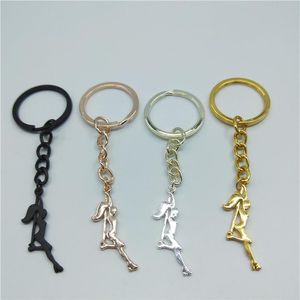 Porte-clés à la mode Pole Dancer porte-clés bande cadeau pour enterrement de vie de jeune fille femmes porte-clés Figure Jewellery241p