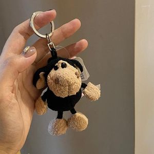 Porte-clés Ugly Monkey Porte-clés Mignon Peluche Poupée Sac Suspendu Bijoux Bibelots