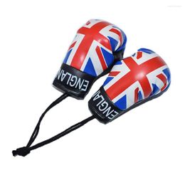 Keychains Verenigd Koninkrijk Flag Boxing Gloves Keychain PVC Hangende Mirror UK hanger in auto -accessoires interieur decoratie geschenk