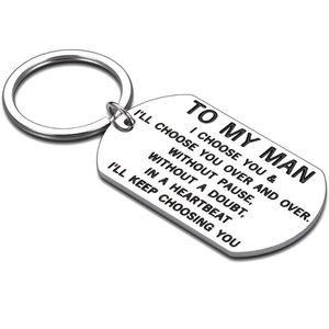 Porte-clés Saint Valentin pour petit ami, mari, anniversaire, cadeaux de mariage de femme, petite amie, cadeaux de mariée à mon homme Jewelrykeych