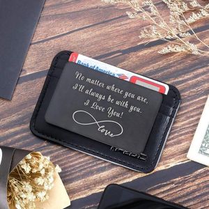 Keychains Wallet Card Gifts voor hem Haar man vriendje Love Note van vrouw Vriendin Jubileum Bruiloft Bruidegom Bride