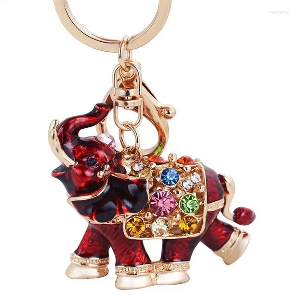 Porte-clés richesse éléphant porte-clés pendentif animal porte-clés pour femmes hommes porte-clés de voiture cadeau