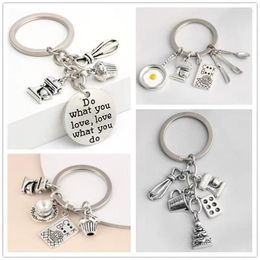 Keychains Western Food Coking Cooking Chef Cadena de llaves Catava Catatina Accesorios de vajilla