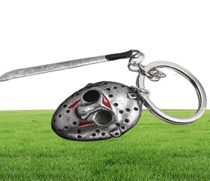 Keychains hele 10 pcs horrorfilm vrijdag de 13e keychain jason masker mes cosplay sleutelhanger voor dames heren punk sieraden COO3897788