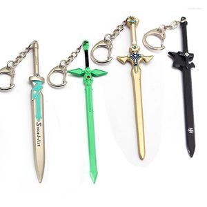 Llaveros Venta al por mayor Japonés Anime Sword Art Online SAO Llavero Accesorios Kirigaya Kazuto Yuuki Asuna Llavero para hombres Mujeres Cosplay Miri2