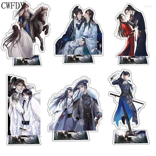 Llaveros Mujer Hombre Arcylic Llavero Mujer Llavero antiguo Figura Jiang Jin Jiu Soporte de dos caras para fanáticos Accesorios de cosplay 16 cm Llaveros Fier22