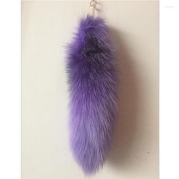 Keychains dames real fur tail sleutelhanger tas kwast tag charme handtas hanger vrouwelijke grote rugzak accessoires sleutelring groothandelsprijs