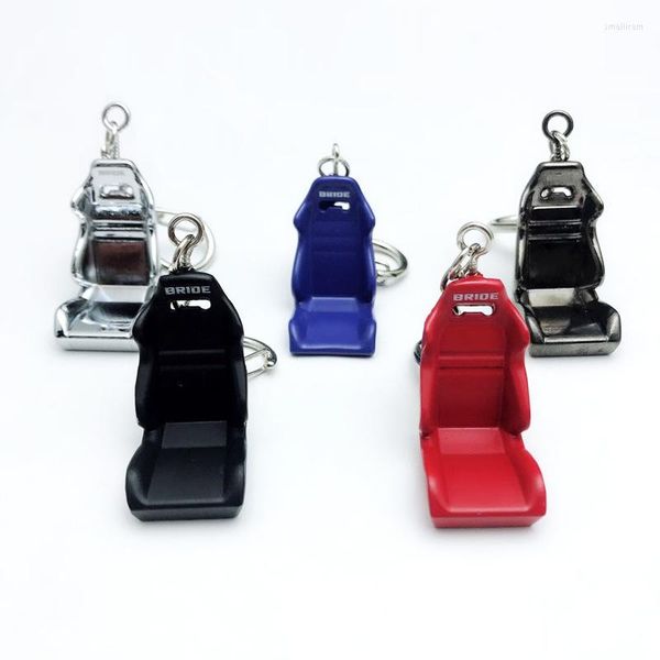 Porte-clés en alliage de zinc métal pièces de voiture Tuning siège de chaise de course porte-clés porte-clés anneau Mini JDM porte-clés S643
