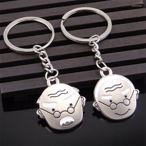 Keychains zink legering zilveren paar cadeau bruiloft gunsten sleutelhanger gepersonaliseerde op maat gemaakte oude samen groeien samen creatieve sleutels sieraden enek22