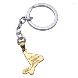 Keychains ZKD Mali Map Key Ring Chain