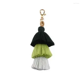 Porte-clés Zwpon multicolore 3 couches Hula gland porte-clés pour femmes mode porte-clés sac accessoires en gros