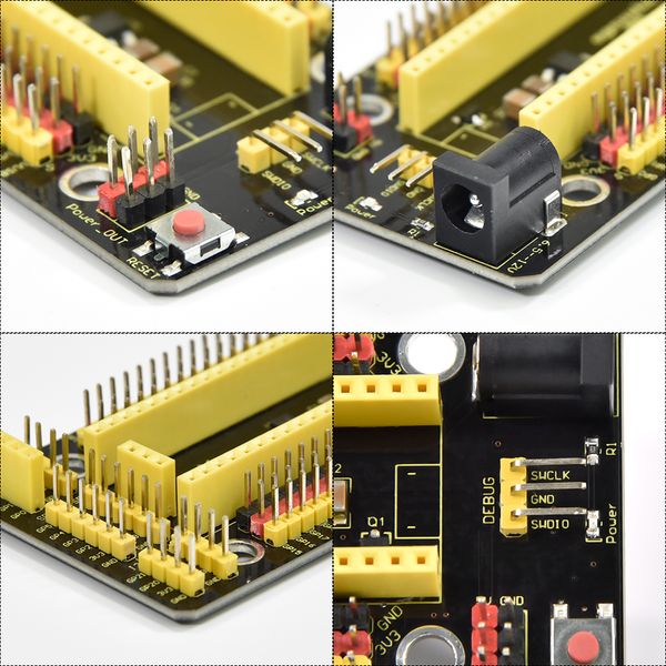 Keyestudio Raspberry Pi Pico Io Shield Board para Raspberry Pi Pico Development Board Proyectos electrónicos de bricolaje