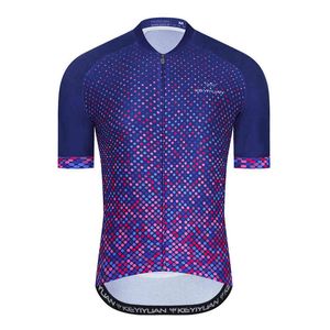 KEYIYUAN, camiseta de ciclismo divertida para hombre, ropa de ciclismo superior, camiseta de manga corta para bicicleta de carreras, ropa deportiva Mtb, Tenue Velo Homme T220729