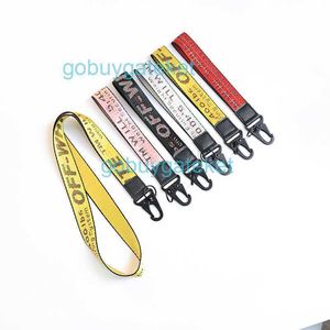 Keyring geborduurde imitatie Key Hanger Offs Hangende touw Nylon Letter Keychain Lengte auto voor mannen en vrouwen