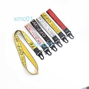 Keyring geborduurde imitatie Key Hanger Offs Hangende touw Nylon Letter Keychain Lengte auto voor mannen en vrouwen