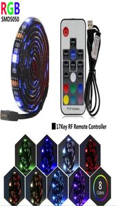 Toetsen TV Backlight RGB LED Strip 5V USB Licht Tape Verlichting Waterdicht Voor HDTV Sn Desktop PC LCD monitor Decor Strips9741104