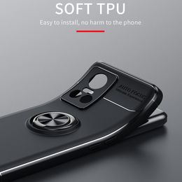 Étui de téléphone à caractéristique pour les chocs pour le royaume GT NEO 3 2 2t SIPE SILICONE RING SUPPORT COVER POUR OPPO REALME 9 5G SPEED Q3S Q3T