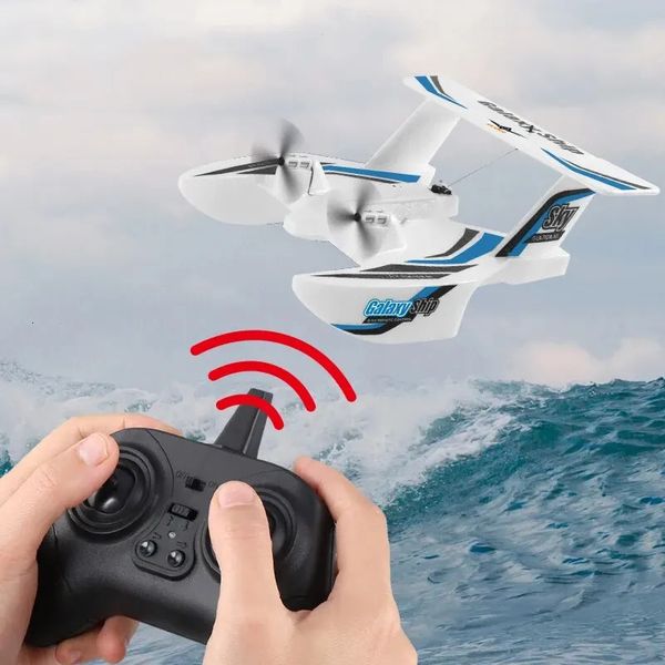 KF603 RC planeur 2.4G 3CH radiocommandé mer et Air avion RC EPP mousse eau terre bateau volant avion jouets cadeau pour garçons 240117