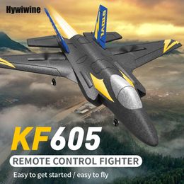 KF605 RC avion KFPLANE Fighter 2.4G 4CH Gyroscope 6 axes équilibre automatique 360 ° retournement EPP RTF avion planeur électrique RC 240219