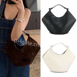 Khaite tas designer tas dames suède tote grote maxi spiegel 10a handtassen bevestigt luxe crossbody shopping strand munt portemonnee bakken schouders echte lederen tassen