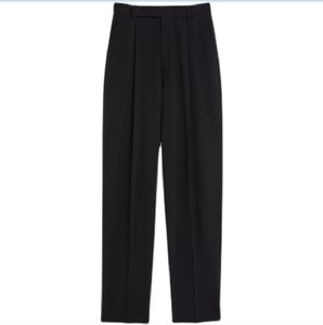 Khal * e zwarte wijde pijpen broek voor dames lente en herfst-beroemdheid dezelfde stijl pantalon hoge taille slanke casual broek met rechte pijpen
